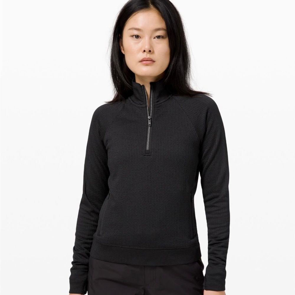 Lululemon Engineered Warmth Half Zip Sweater SZ 4